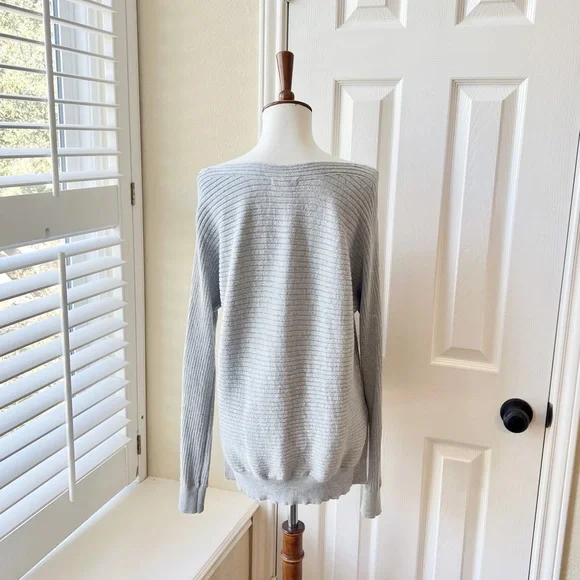 Margeaux & Ellie Sparkly Silver Pullover Sweater - Picture 5 of 7